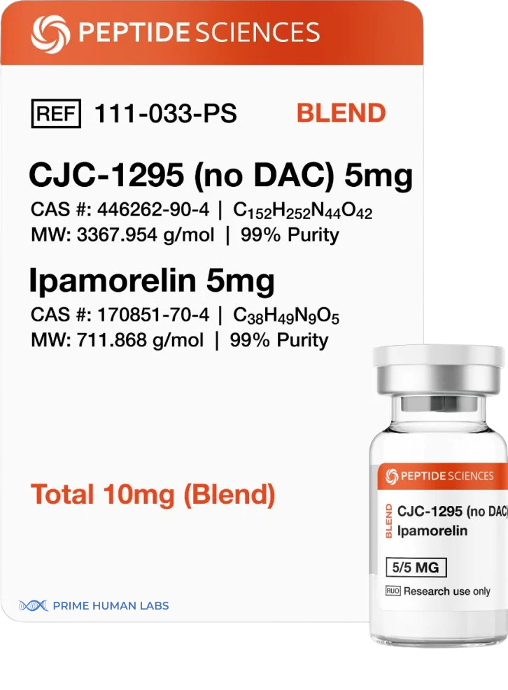 cjc-1295 no dac and ipamorelin blend CJC-1295 (no DAC) 5 mg + Ipamorelin 5 mg – 10 mg main image 0