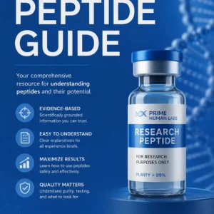 Prime Human Labs Peptide Guide cover — comprehensive PDF resource for understanding peptides